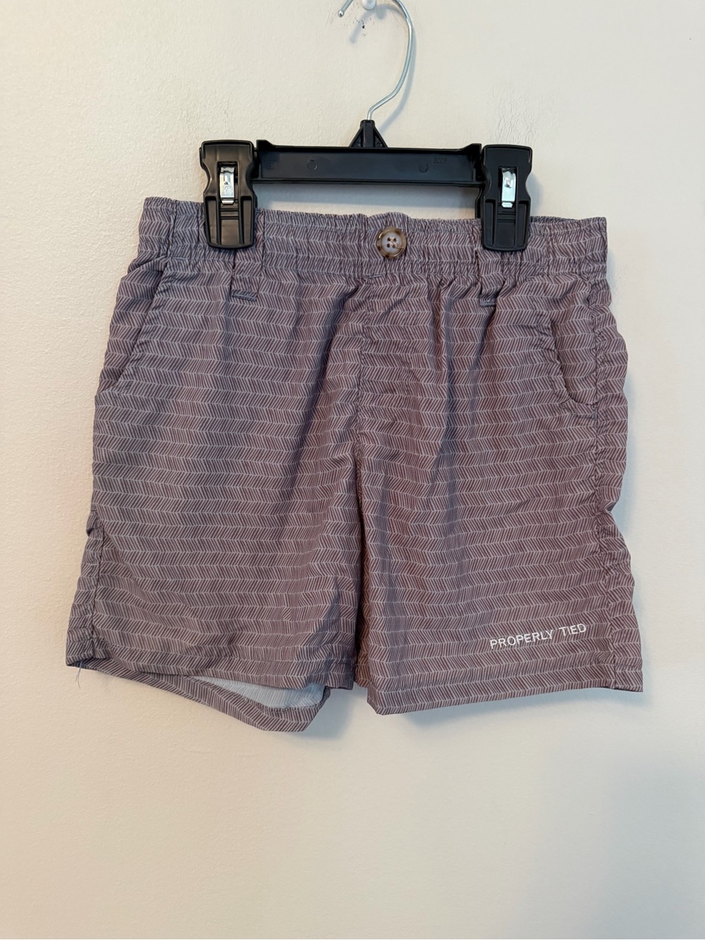Properly Tied Gray Patterned Mallard Shorts